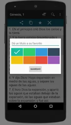 Reina-Valera Bible (Spanish) android App screenshot 2