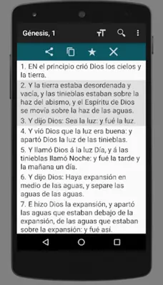 Reina-Valera Bible (Spanish) android App screenshot 3