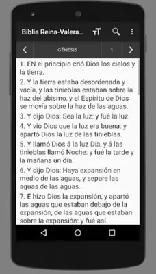 Reina-Valera Bible (Spanish) android App screenshot 4